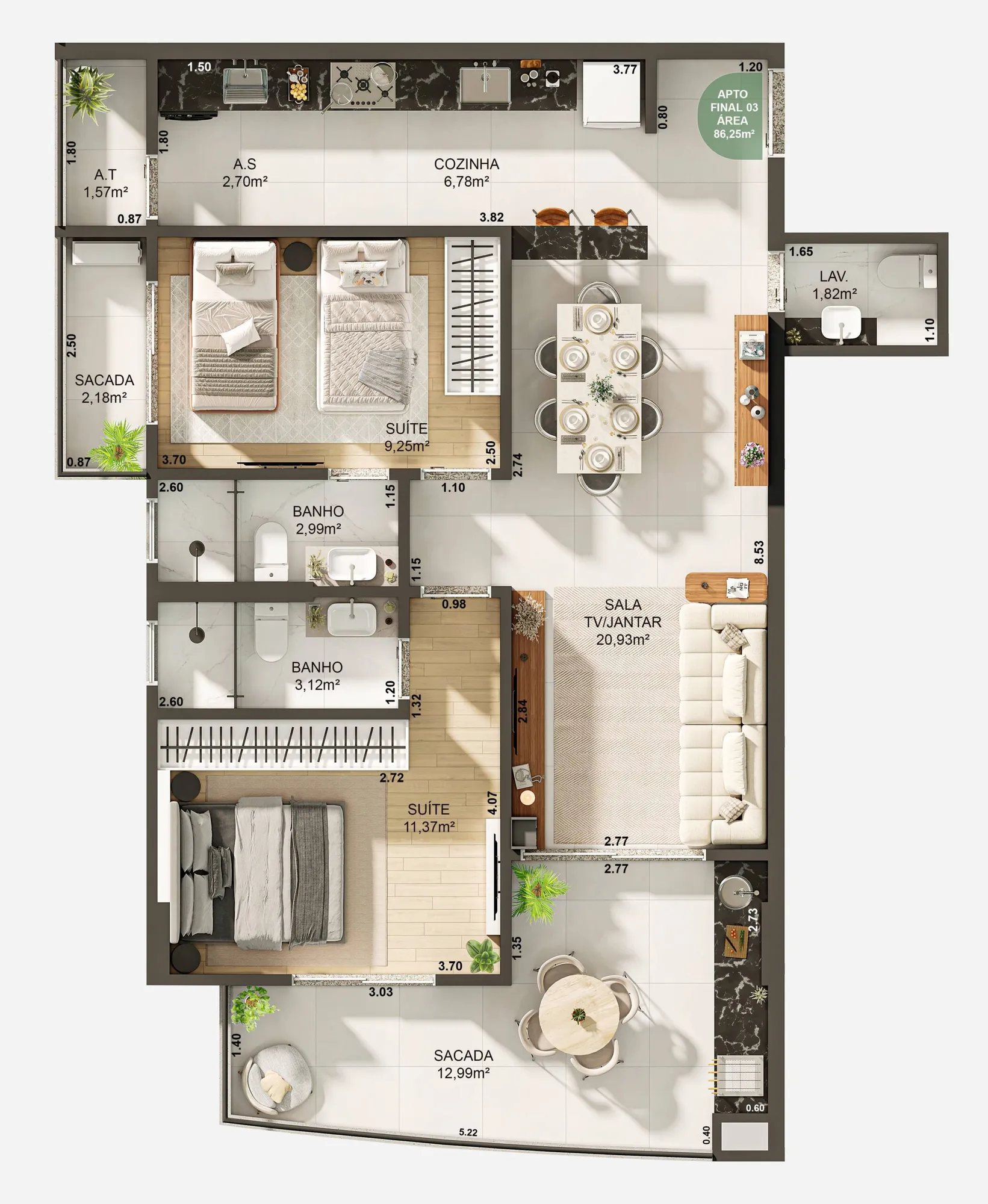 Planta 2 do Atlantic Square